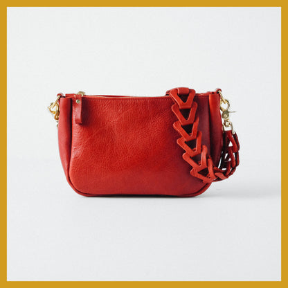 Scratch-and-Dent Red Cypress Medium Crossbody Bag