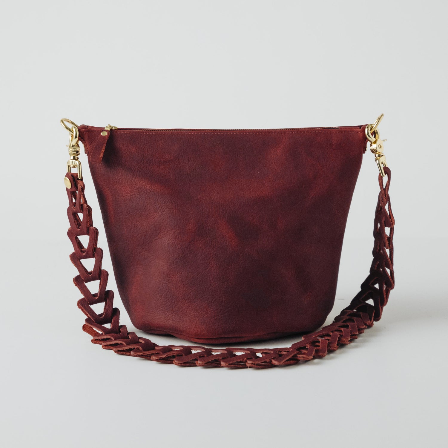 Red Kodiak Zip-Top Bucket Bag