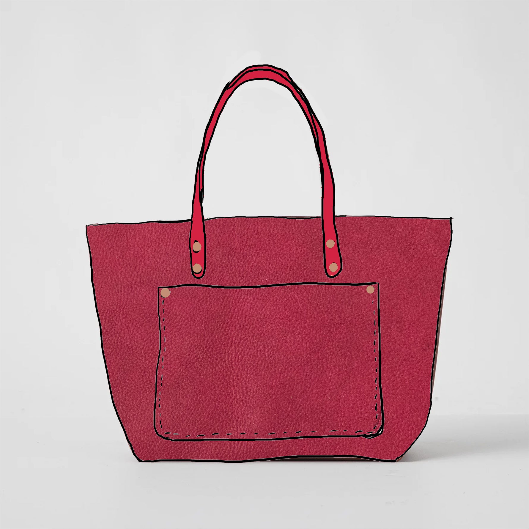 Scratch-and-Dent Rose Cypress Market Tote