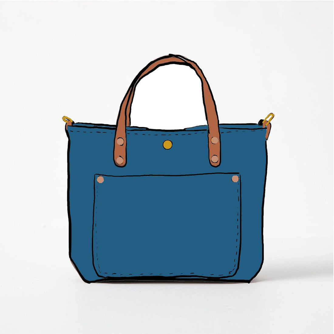 Leather Roulette Mini Travel Tote