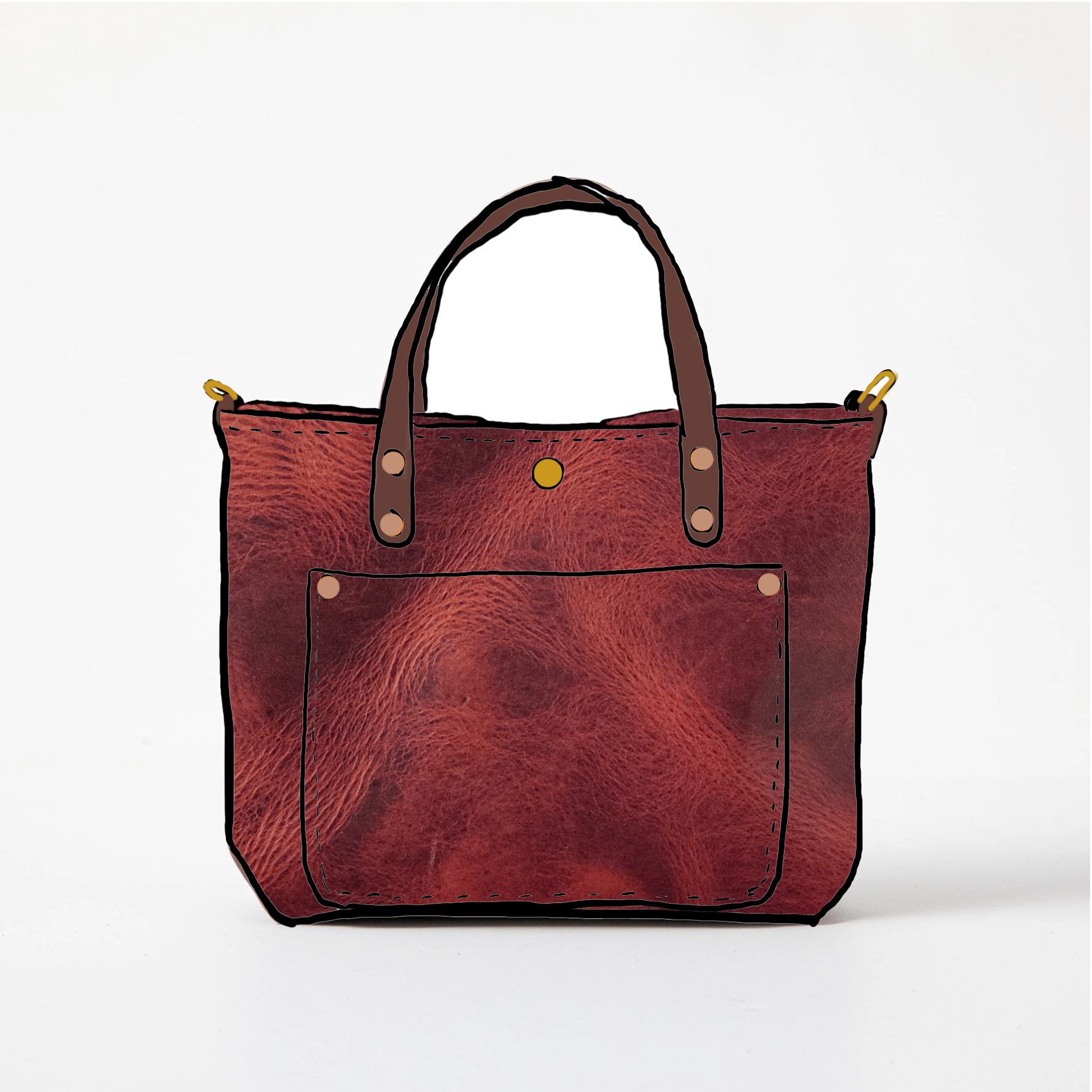 Russet Brown Dublin Mini Travel Tote