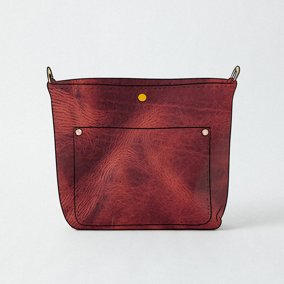 Russet Brown Dublin Crossbody Travel Tote