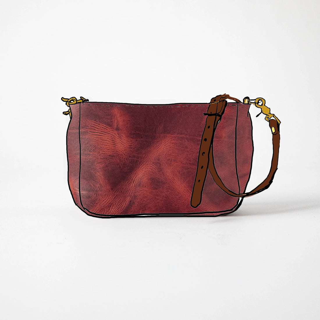 Russet Brown Dublin Crossbody Bag