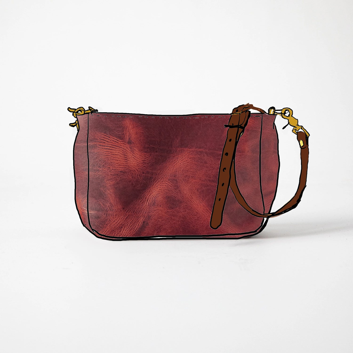 Russet Brown Dublin Mini Crossbody Bag