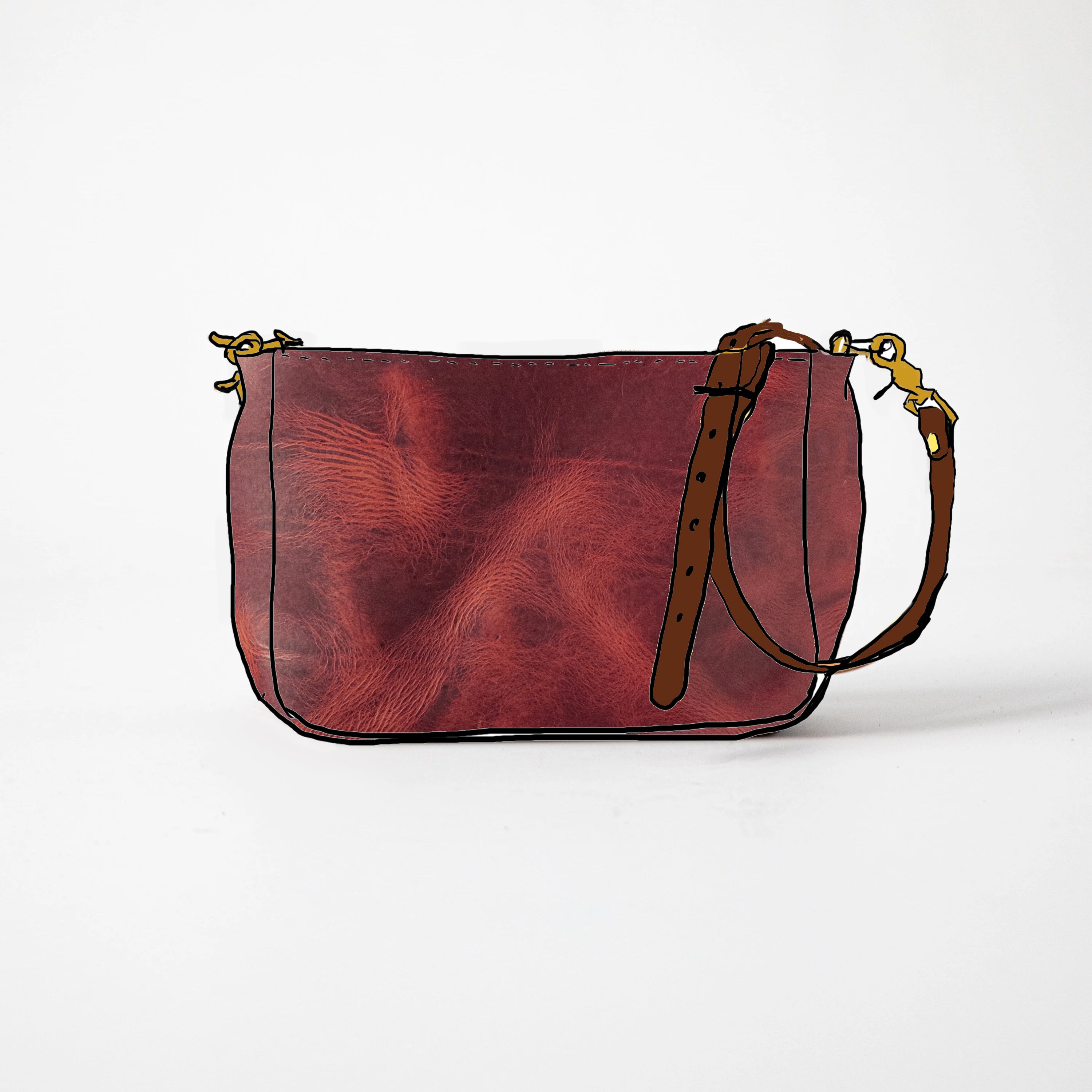 Russet Brown Dublin Mini Crossbody Bag