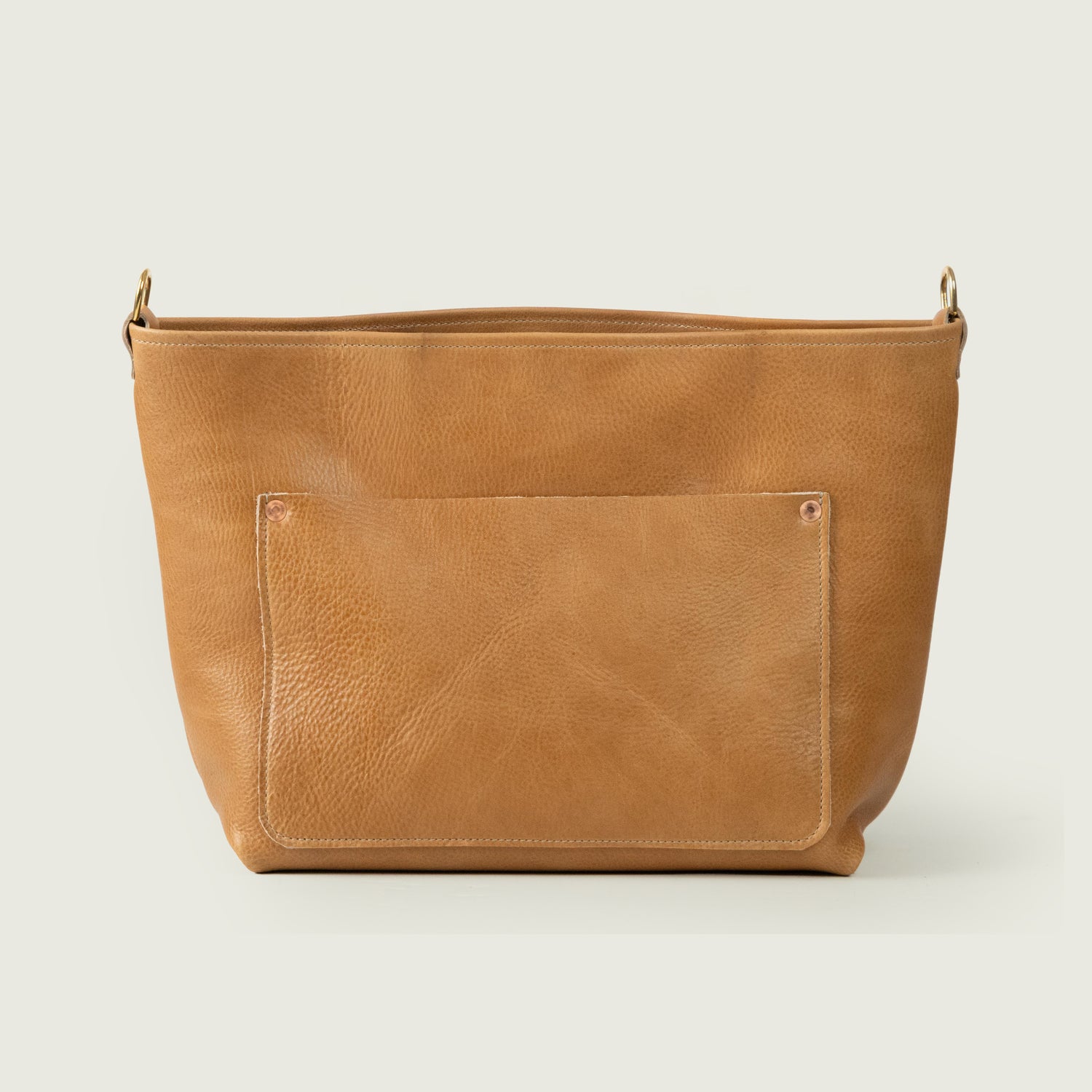 Sand Bulldog East West Crossbody Travel Tote