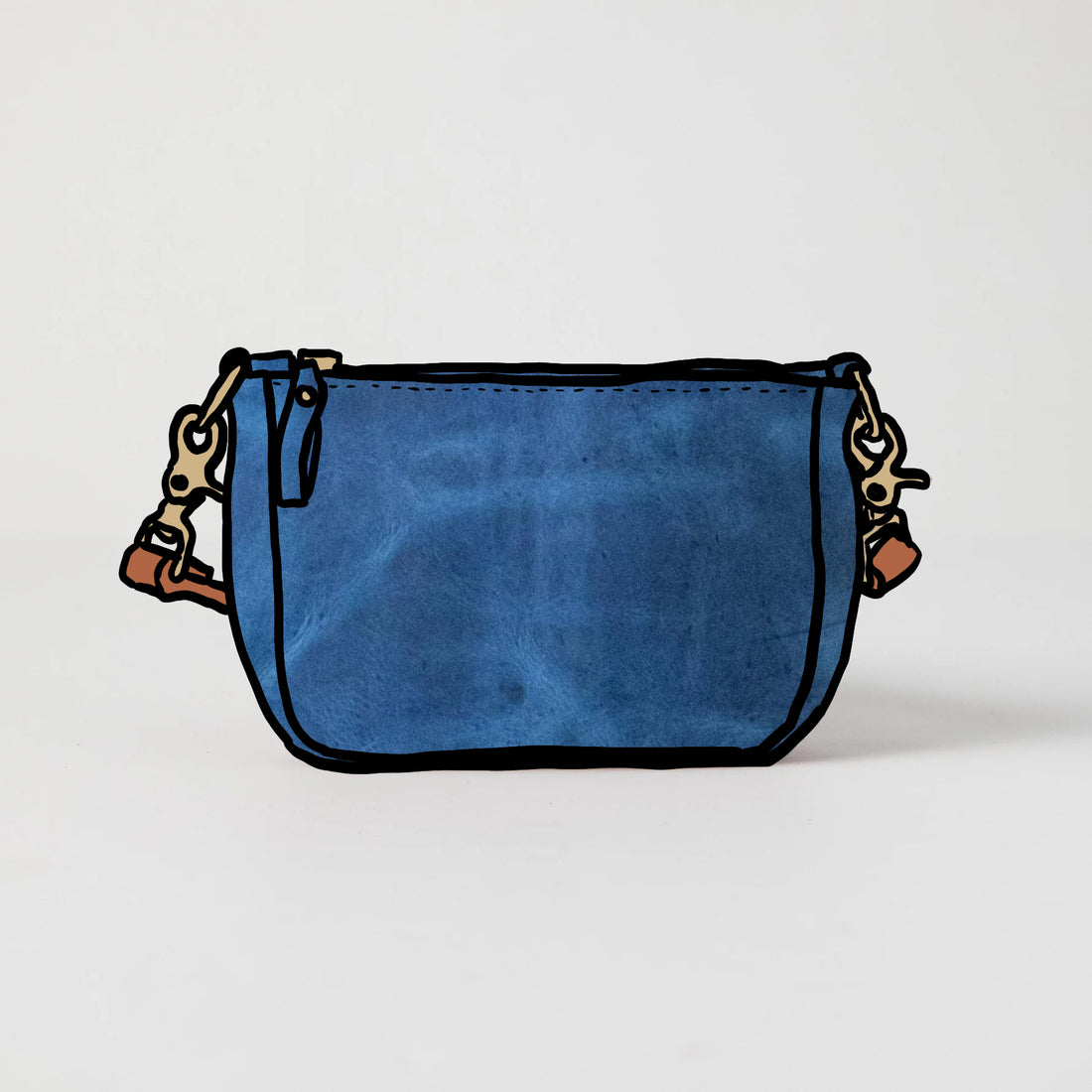 Scratch-and-Dent Sapphire Mini Crossbody Bag