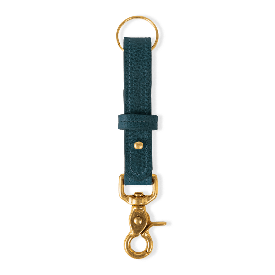 Dark Teal Bulldog Key Lanyard