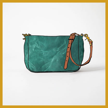 Scratch-and-Dent Teal Kodiak Crossbody Bag