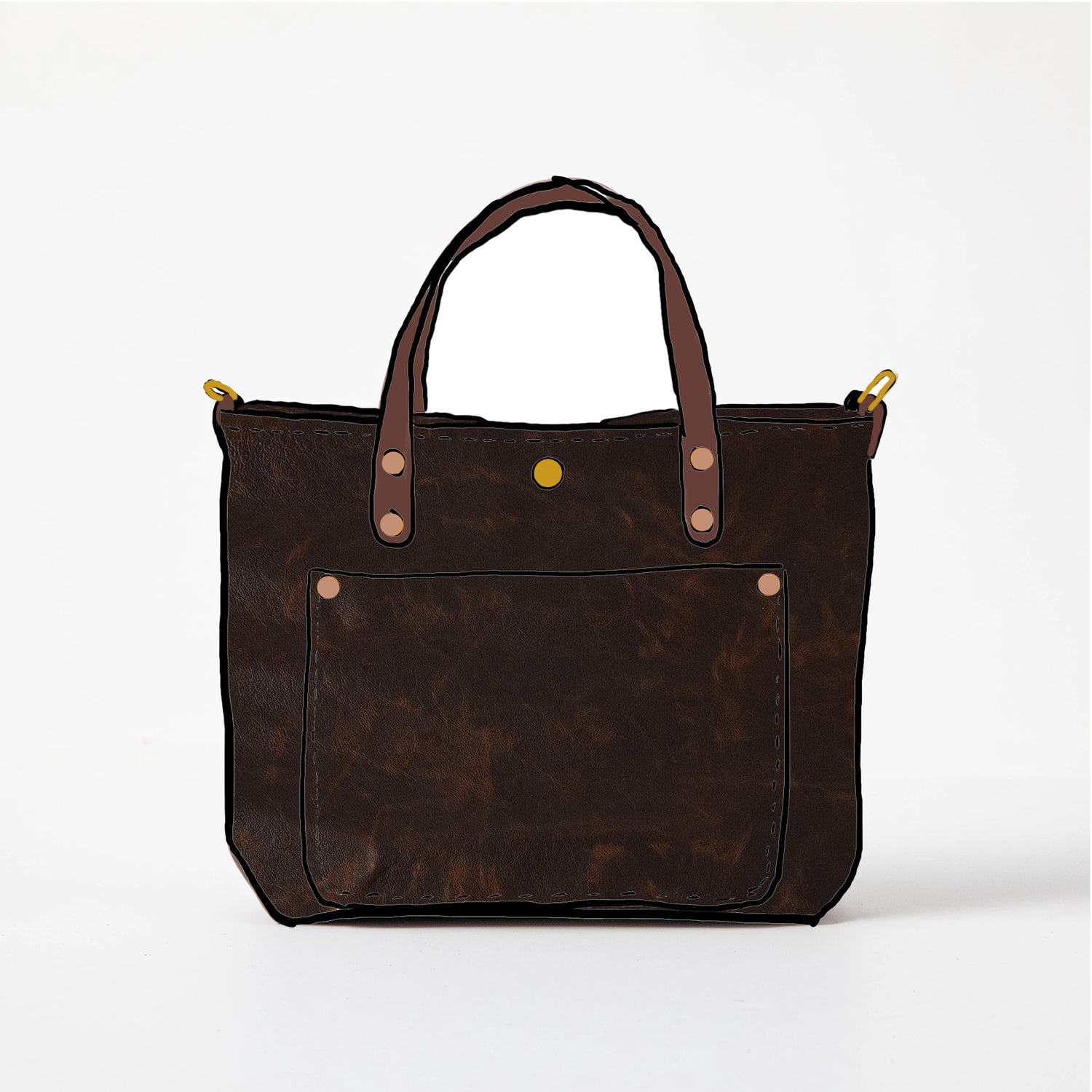 Scratch-and-Dent Tortoiseshell Mini Travel Tote