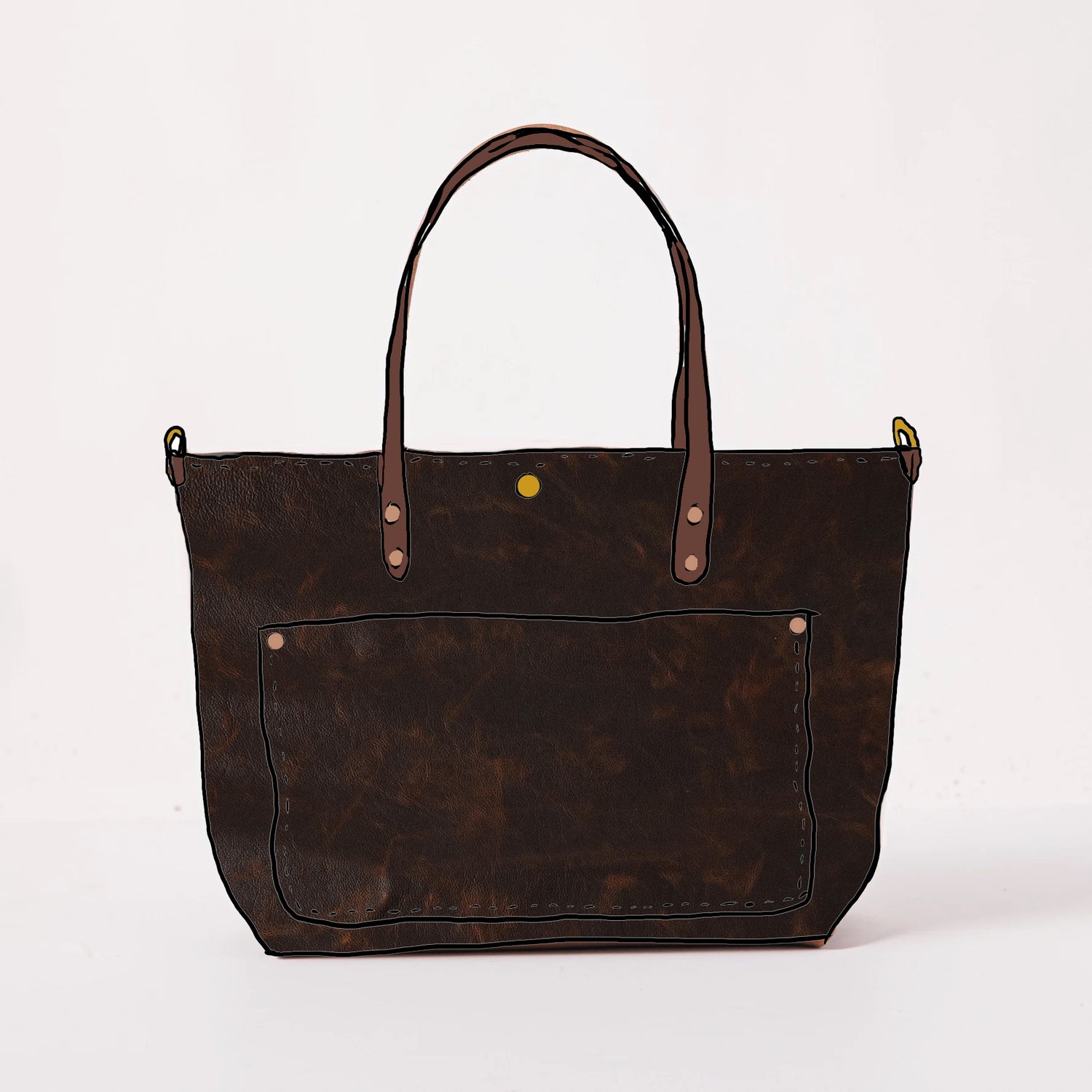 Scratch-and-Dent Tortoiseshell East West Travel Tote