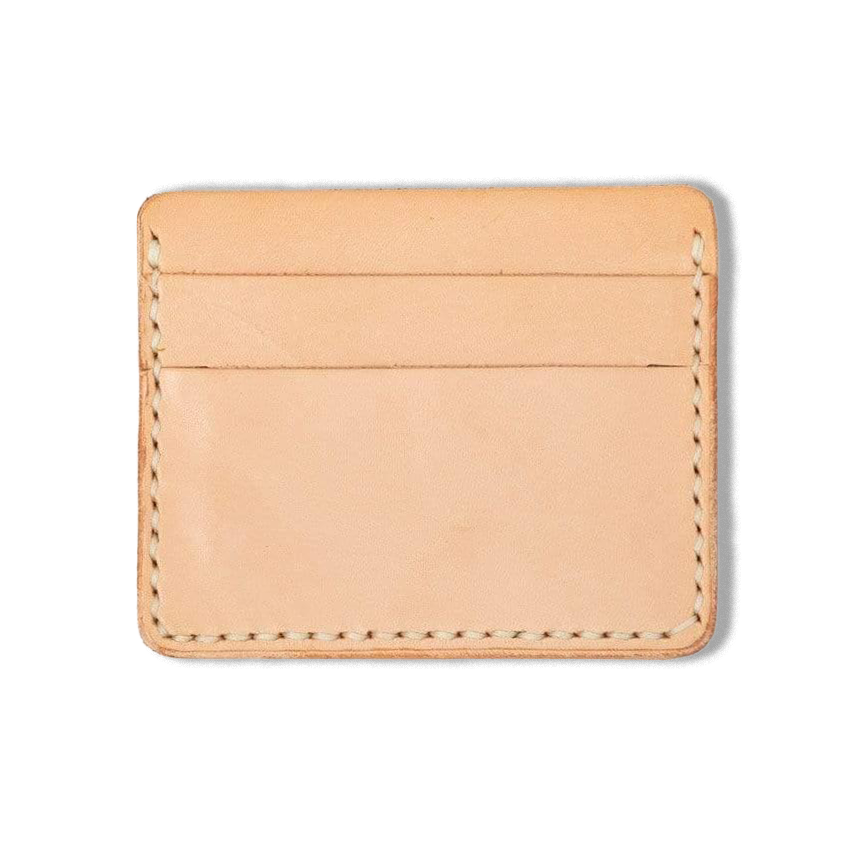 Rustic  Vegetable Tan Slim Card Wallet
