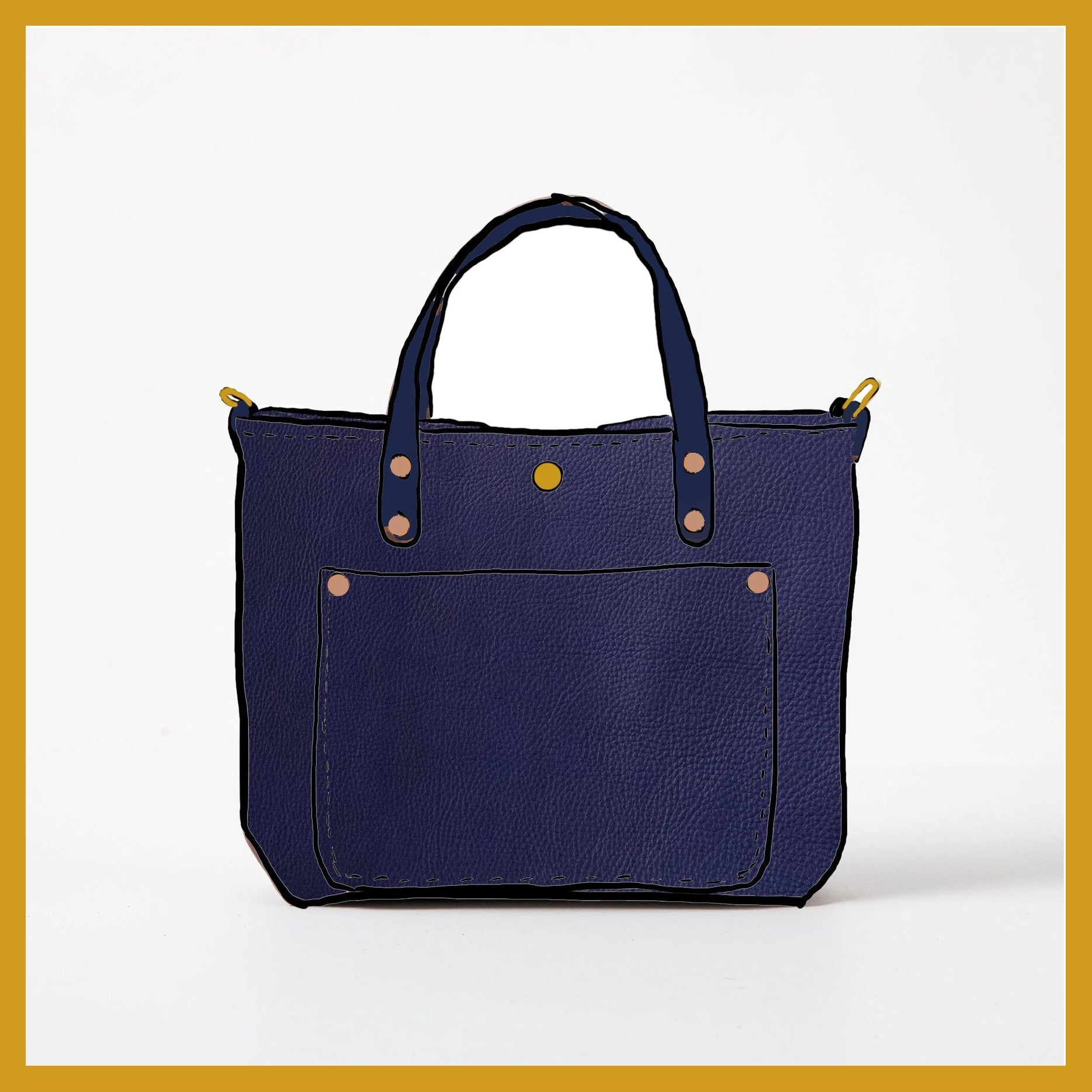 Scratch-and-Dent Violet Cypress Mini Travel Tote