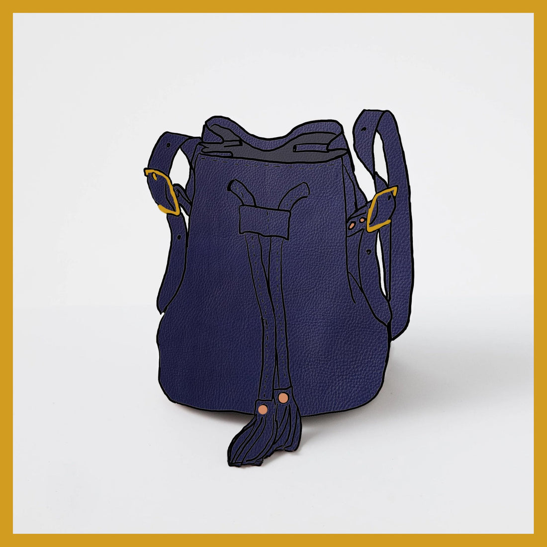 Scratch-and-Dent Violet Cypress Bucket Bag