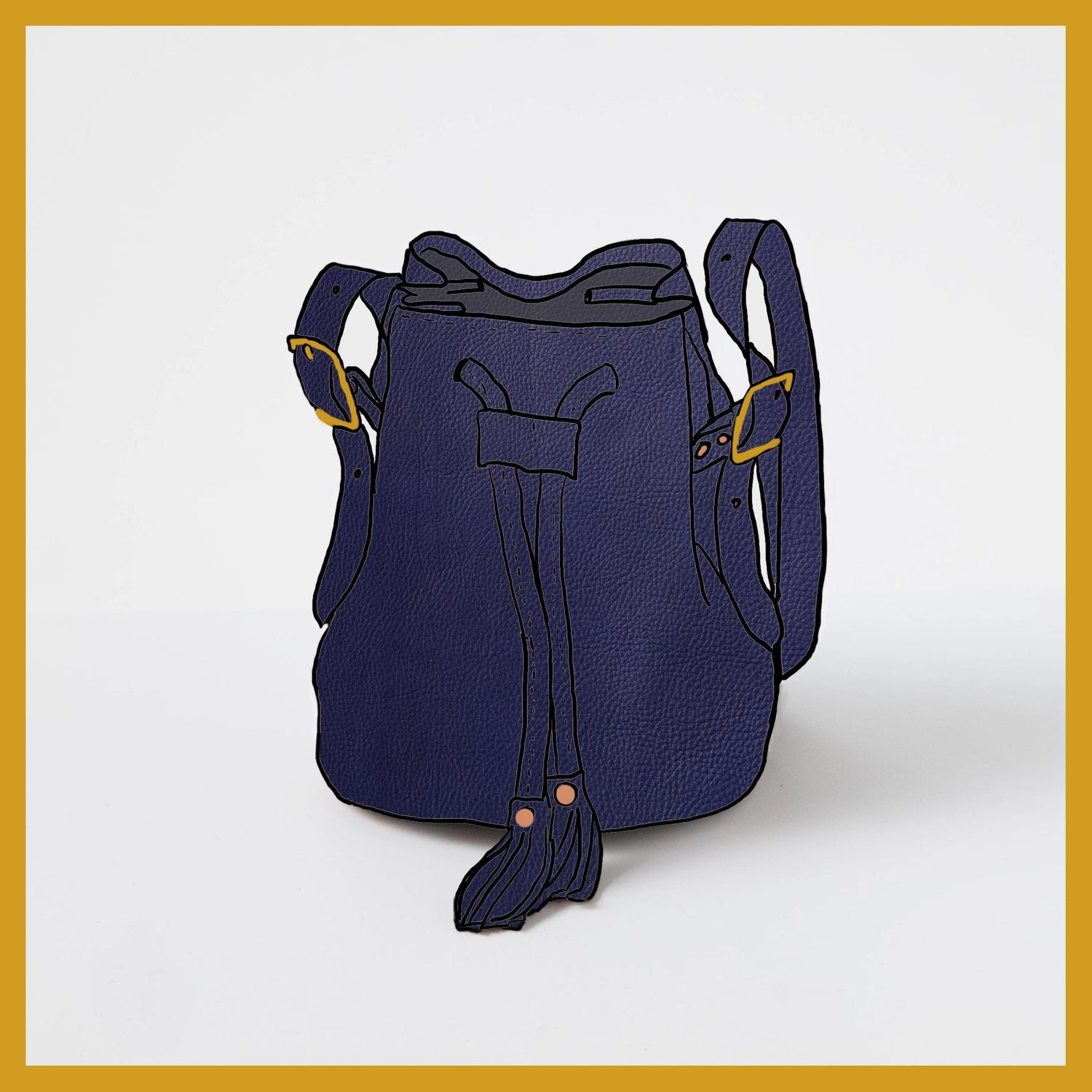 Scratch-and-Dent Violet Cypress Bucket Bag