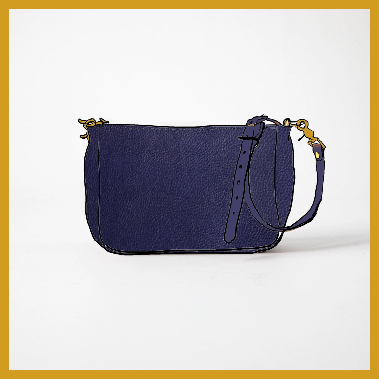 Scratch-and-Dent Violet Cypress Crossbody Bag
