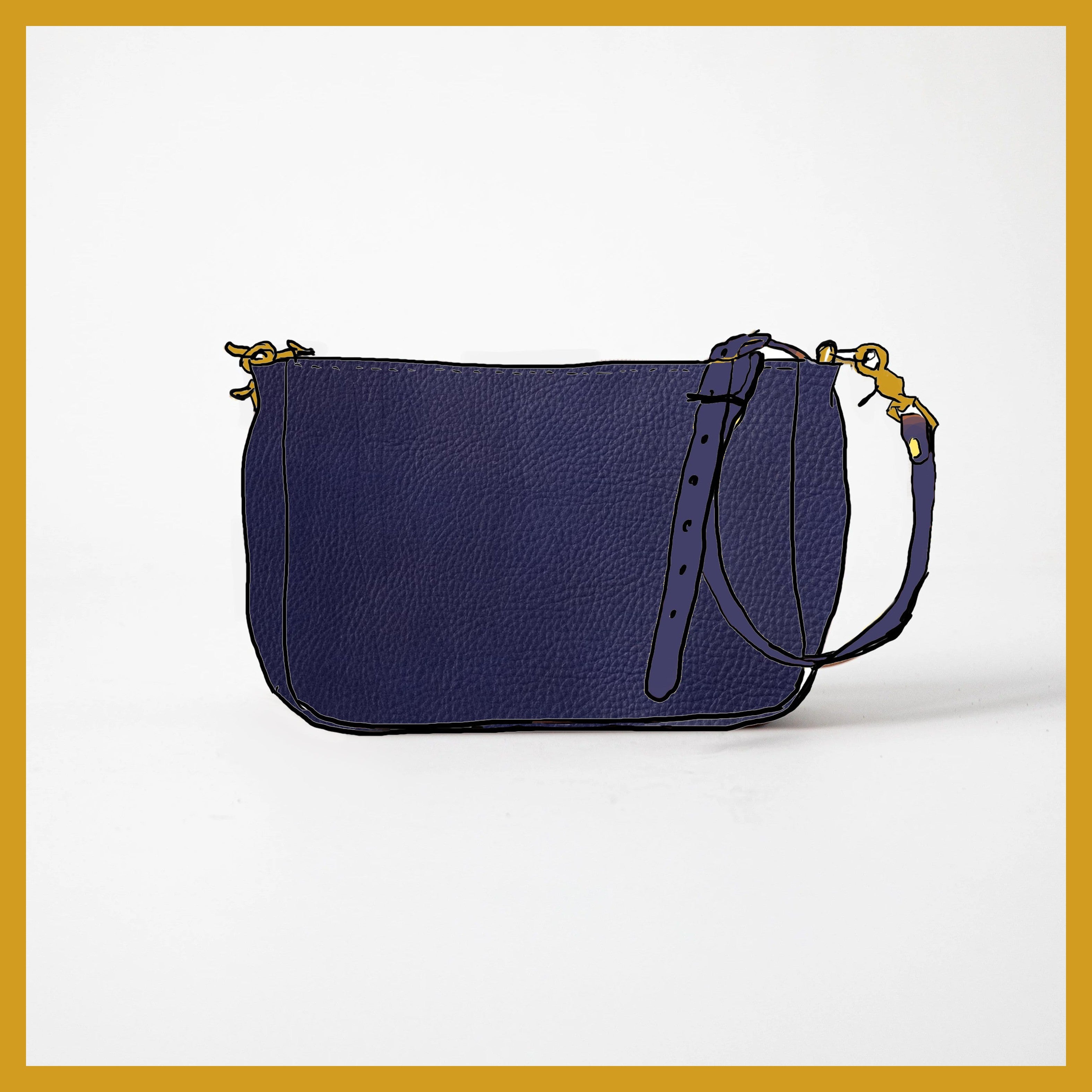 Scratch-and-Dent Violet Cypress Crossbody Bag