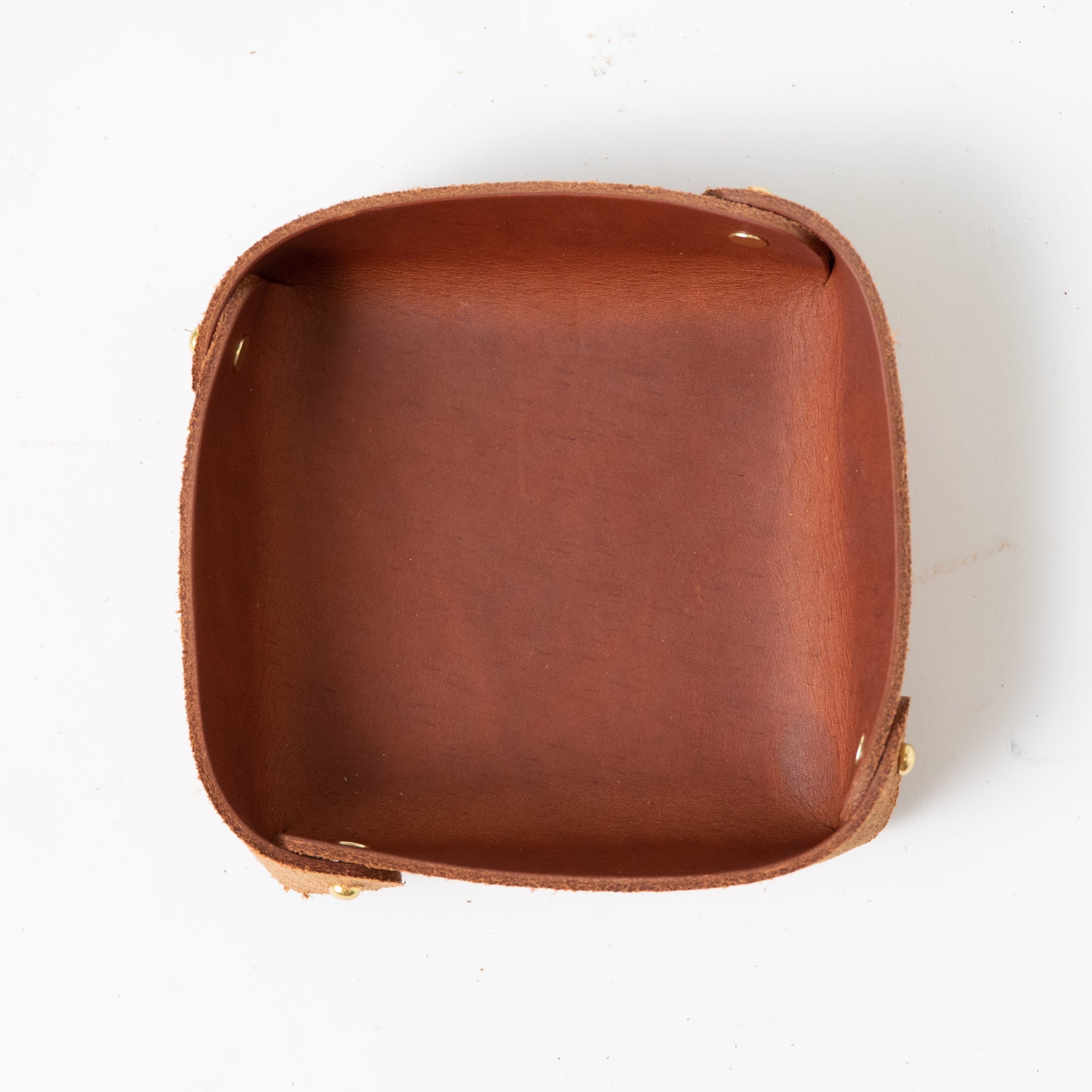 Large Leather Travel Valet Tray / Catchall | Unsnaps Flat (Miel) - Alta  Andina