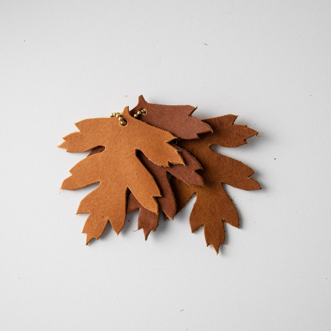 Tan Leaf Charms