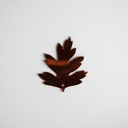 Light Red Leaf Charms