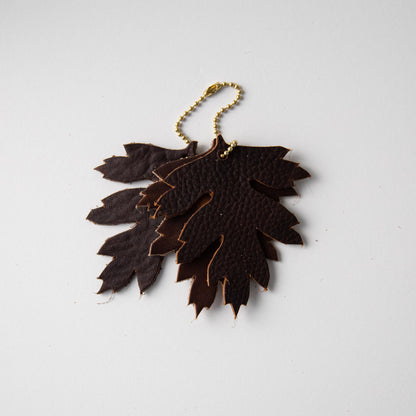 Dark Brown Leaf Charms