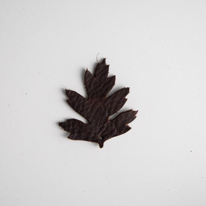 Dark Brown Leaf Charms