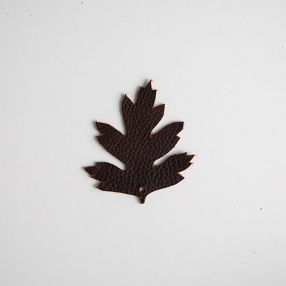 Dark Brown Leaf Charms