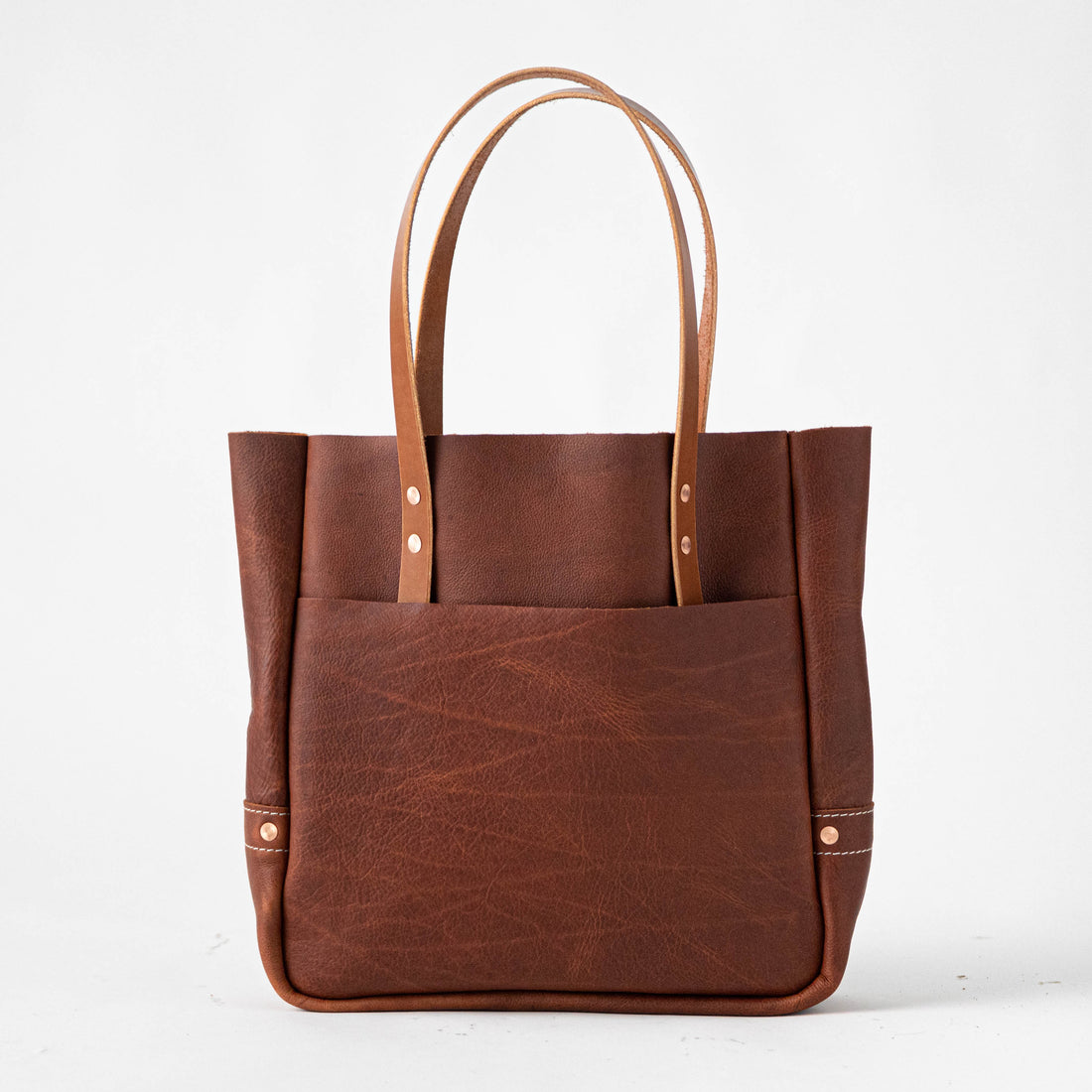Classic Trendy Tote Bag, Solid Color Shoulder Bag, All-match Fixed