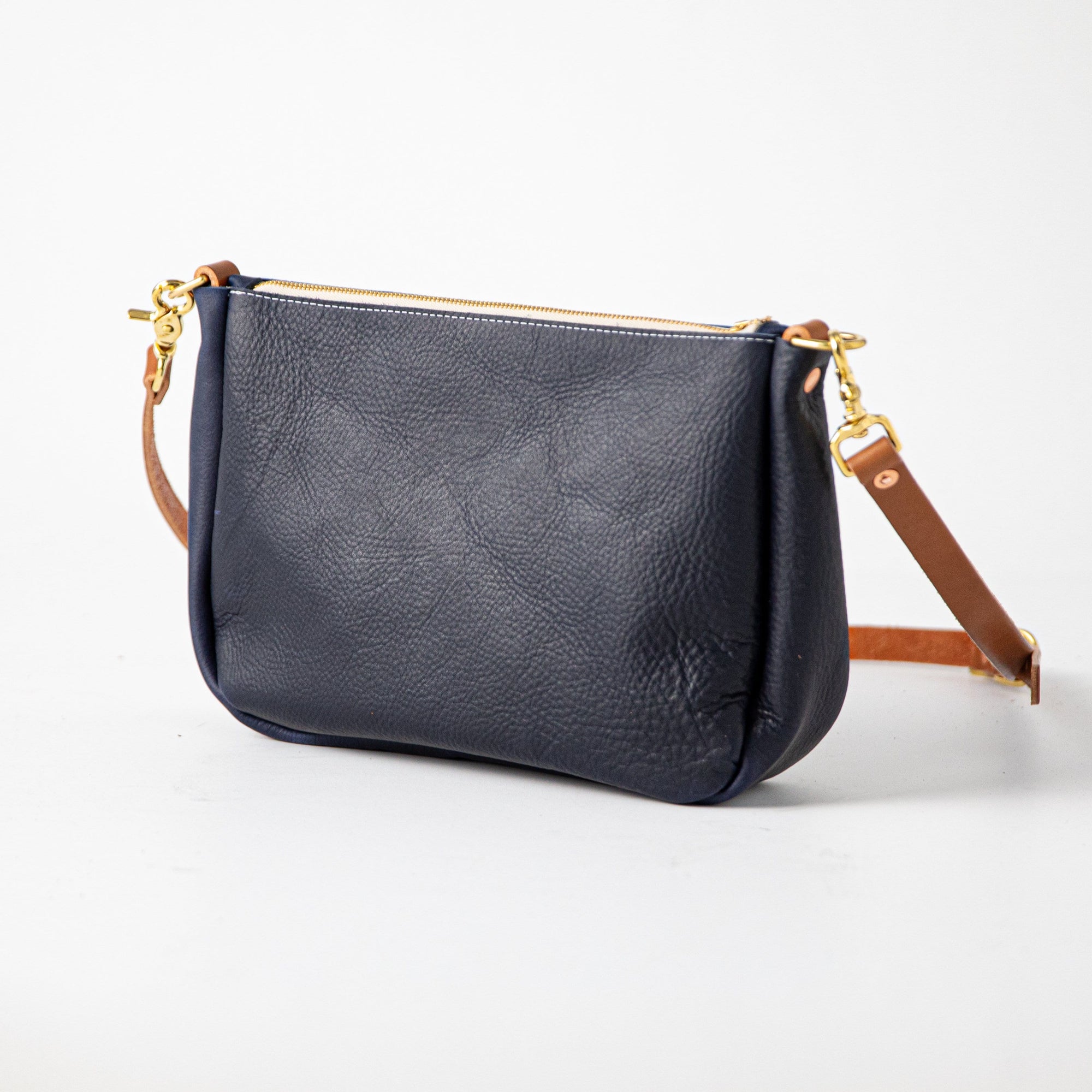 Navy Kodiak Crossbody Bag | Leather Crossbody Bags & Handbags – KMM & Co.