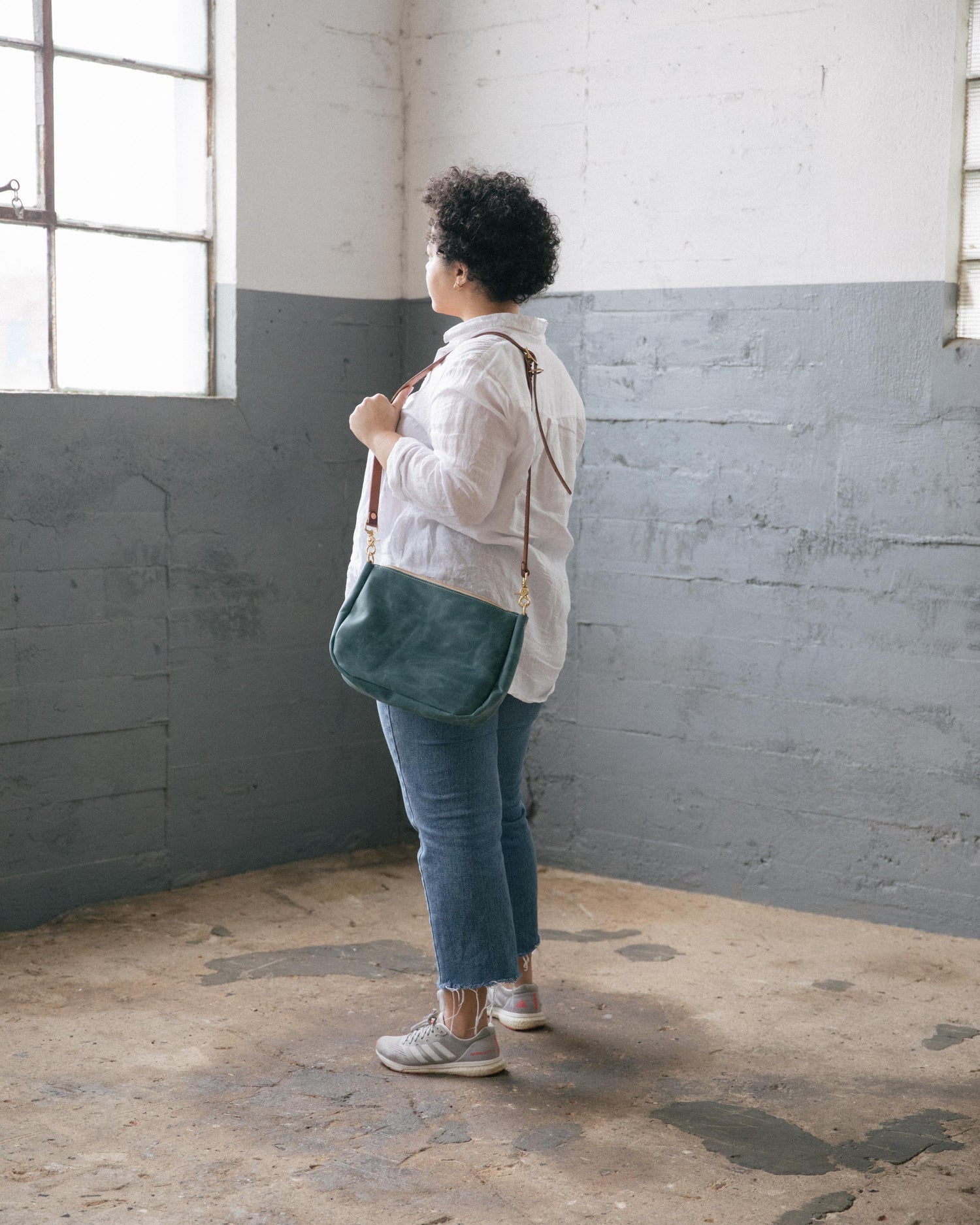 Scratch-and-Dent Atlantic Blue Crossbody Bag