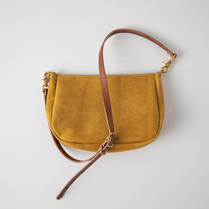 Scratch-and-Dent Mustard Crossbody Bag