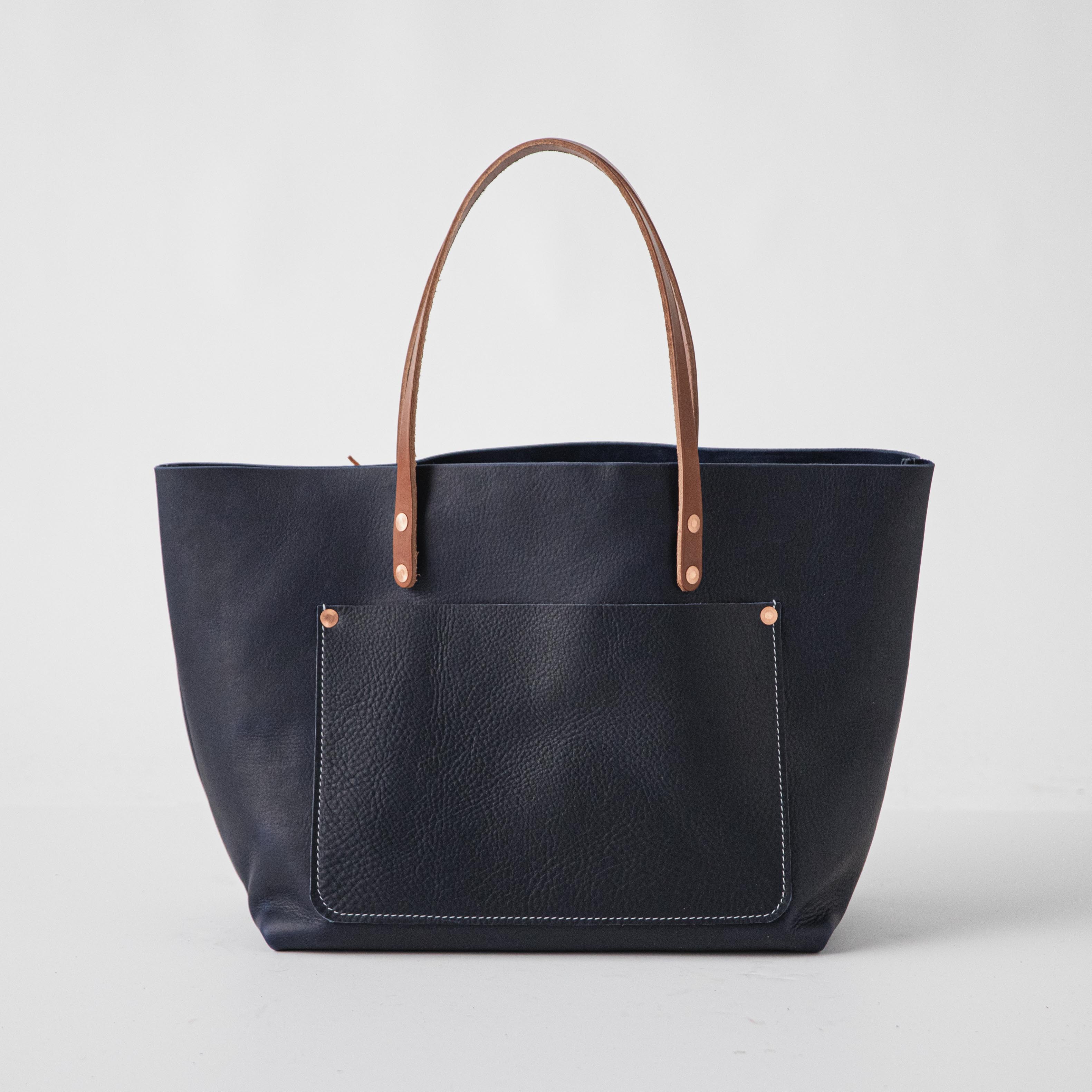 Market Tote Bags | Large Leather Tote Bags made in the USA by KMM