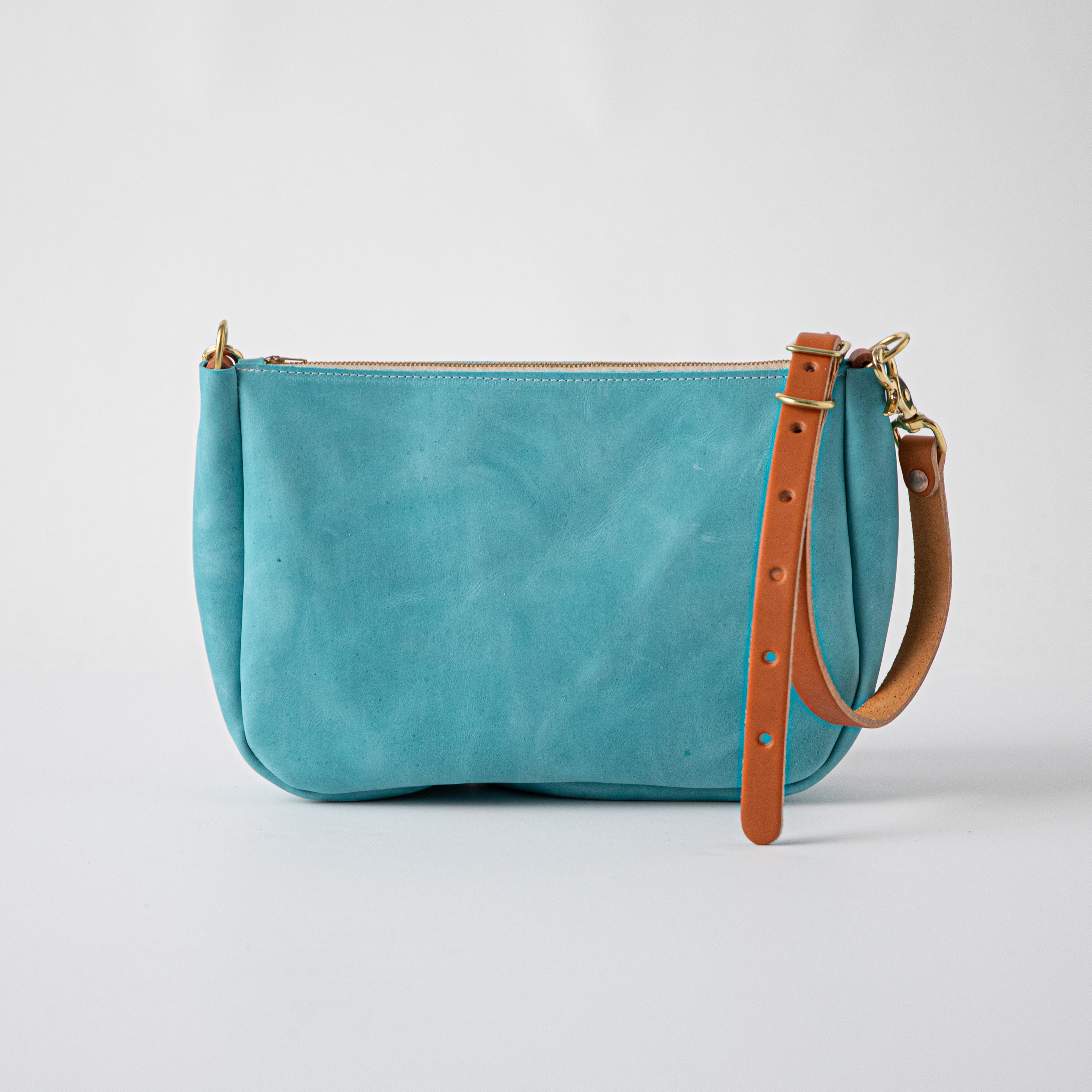 Scratch-and-Dent Aegean Blue Crossbody Bag