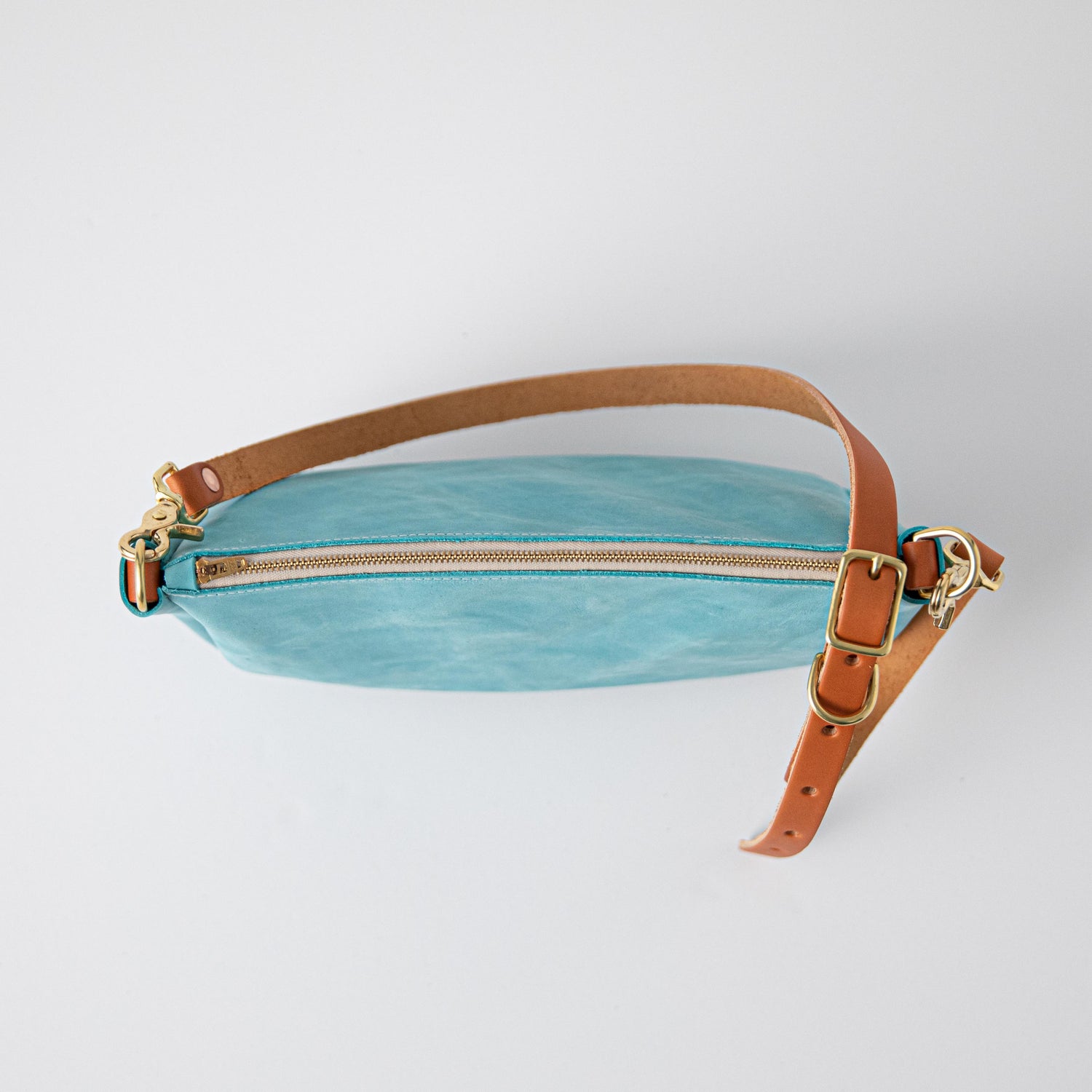 Scratch-and-Dent Aegean Blue Crossbody Bag