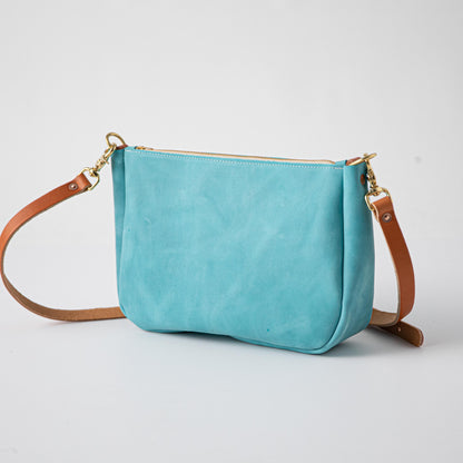 Scratch-and-Dent Aegean Blue Crossbody Bag