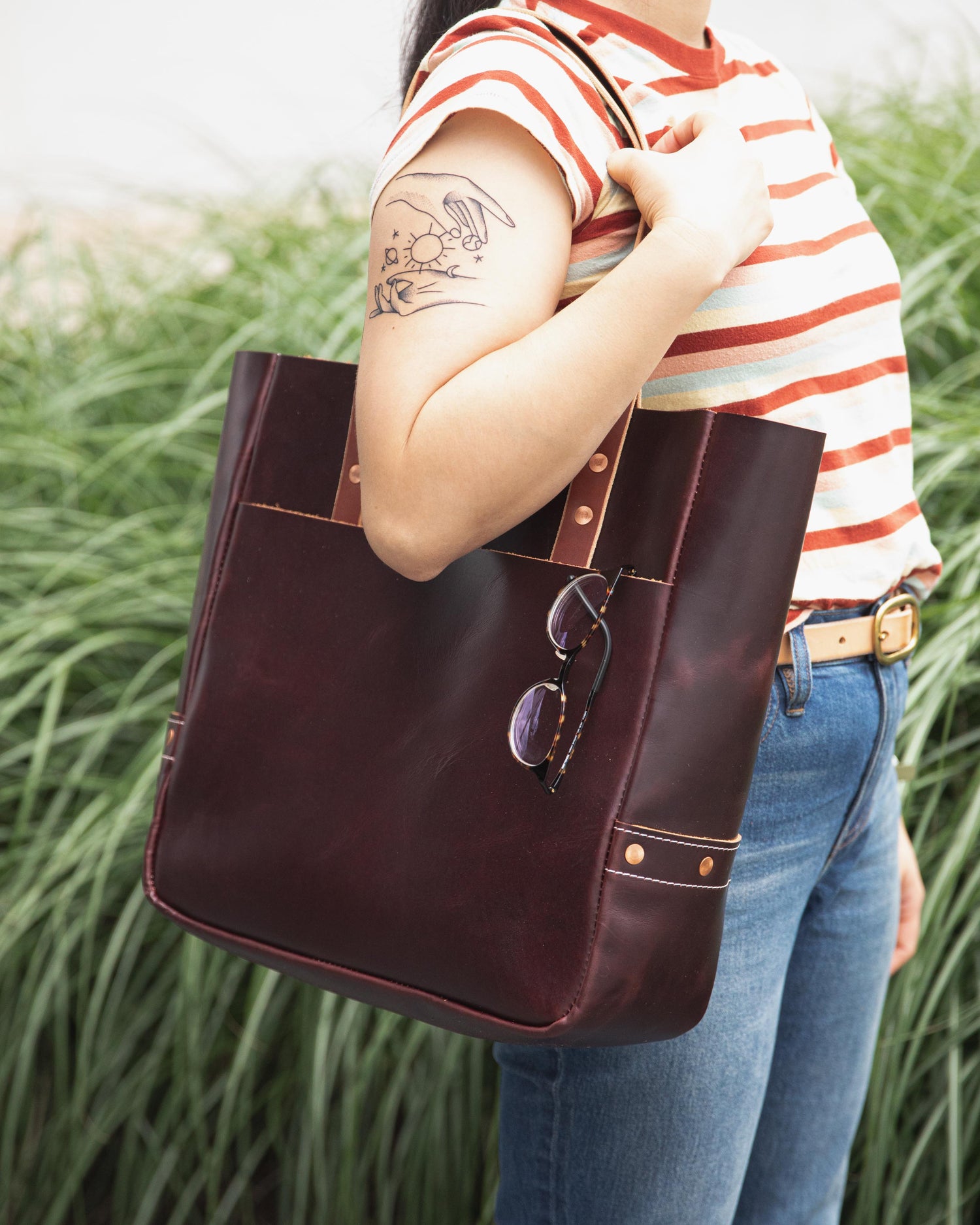 Oxblood Carryall Tote