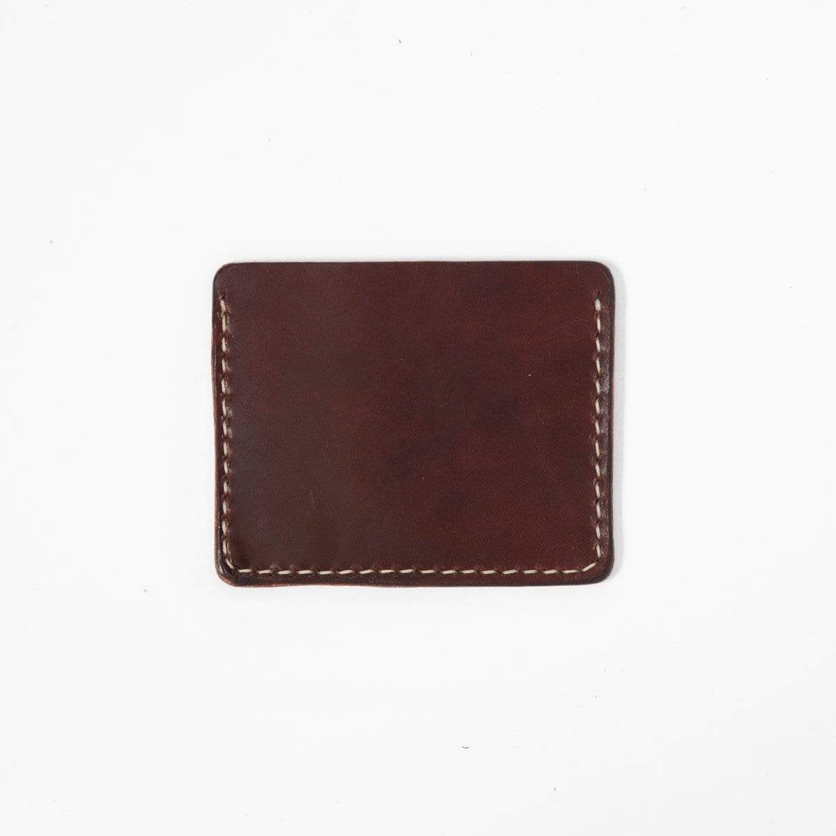 Burgundy Slim Card Wallet- slim wallet - mens leather wallet - KMM &amp; Co.