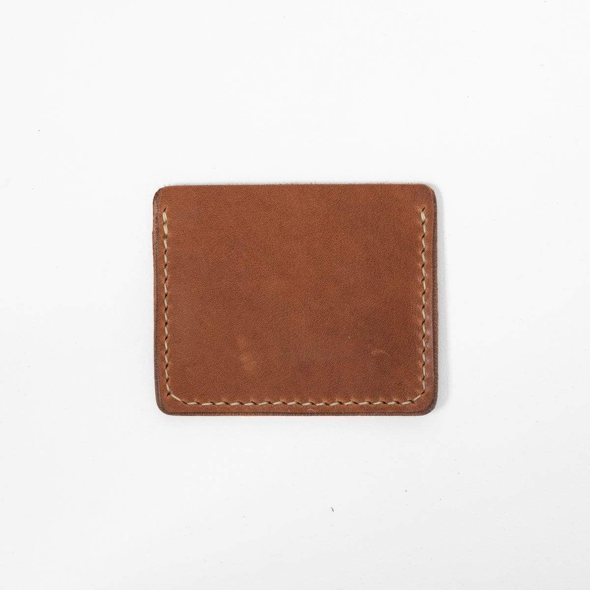 Cognac Slim Card Wallet- slim wallet - mens leather wallet - KMM &amp; Co.