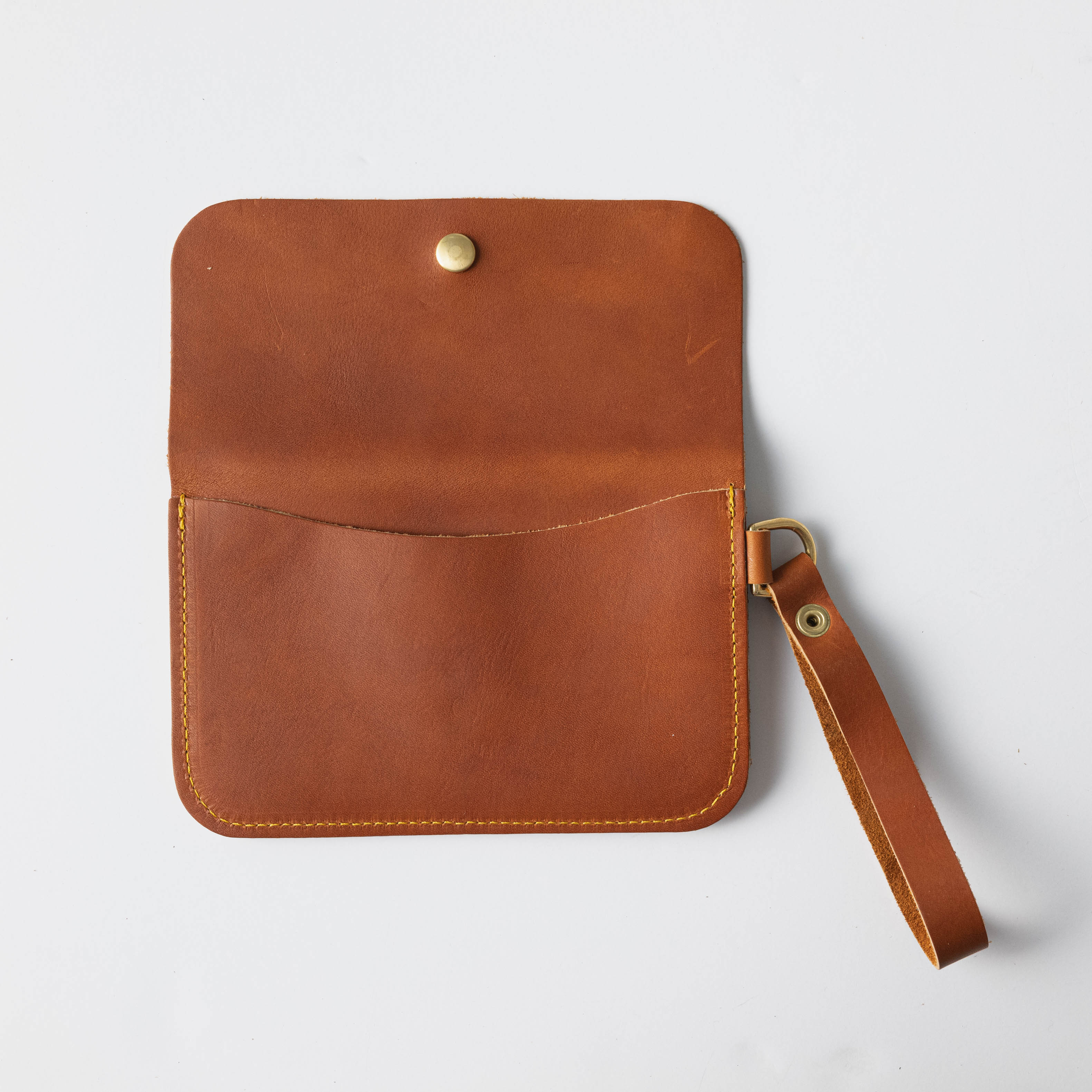 KMM & Co Leather Envelope Clutch