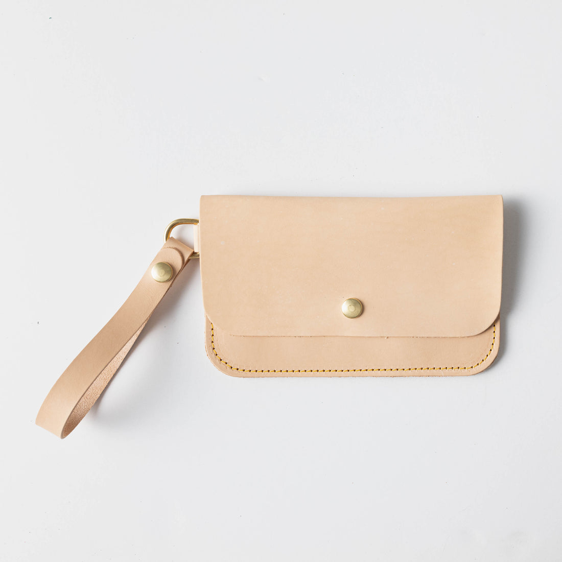 Vegetable Tanned Wristlet Clutch