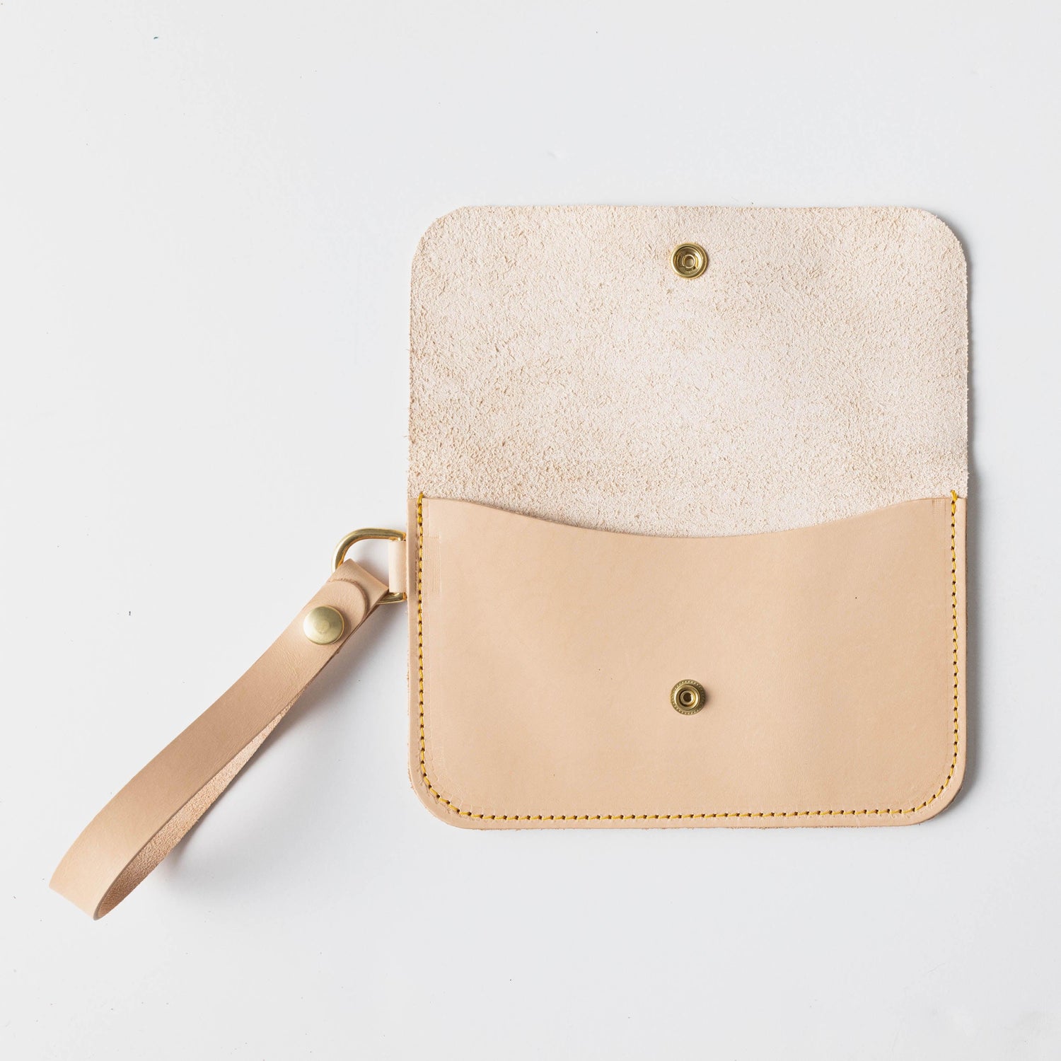 Vegetable Tanned Wristlet Clutch