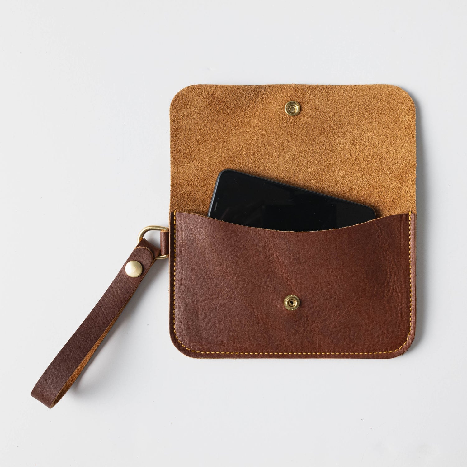Wristlet Wallet in Brown