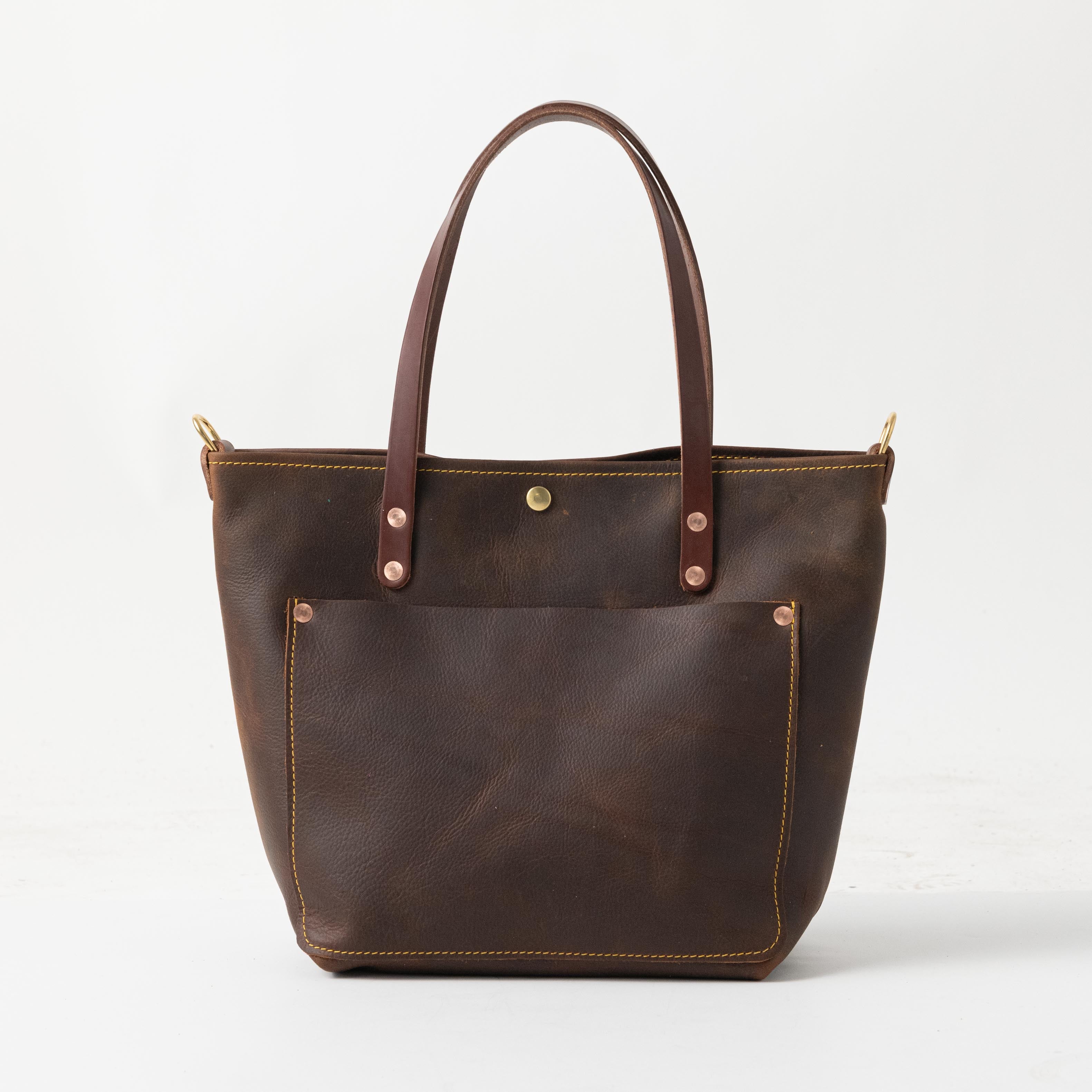 Brown Kodiak Travel Tote | Handmade Leather Tote Bags by KMM & Co.