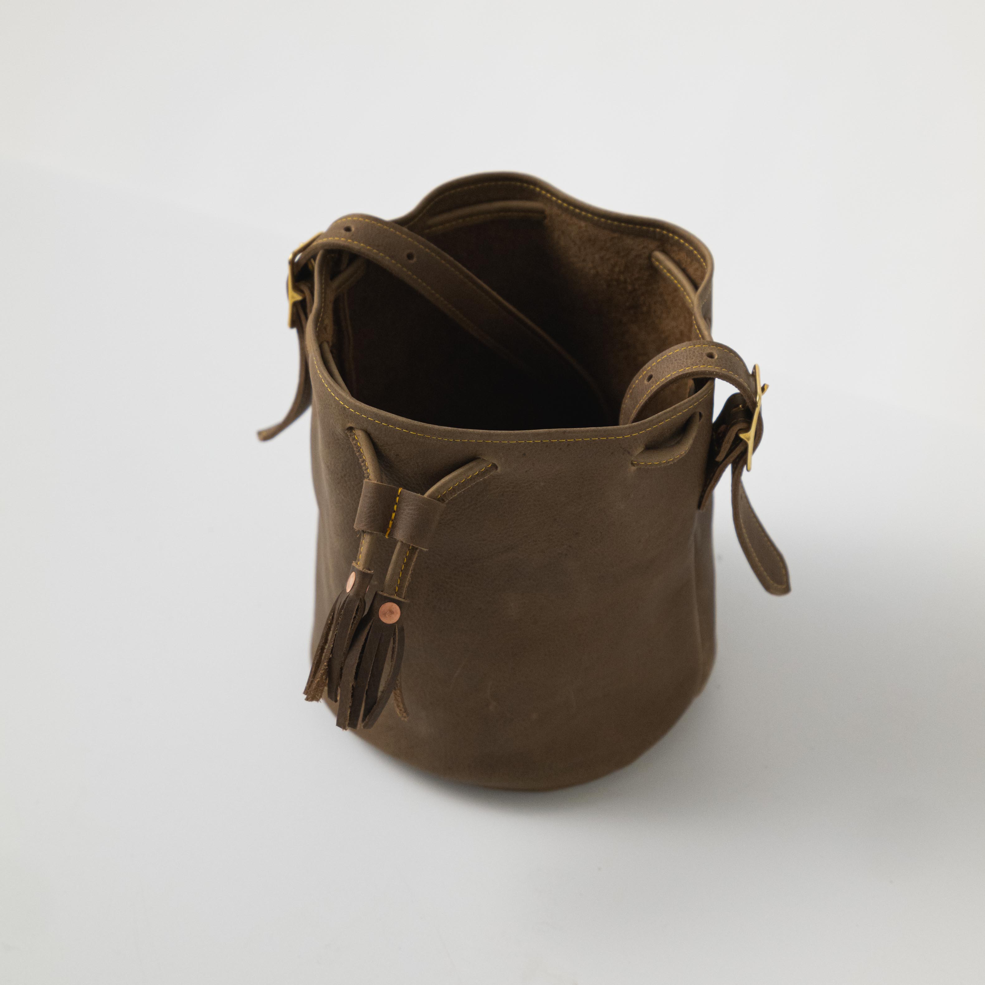 Olive Kodiak Bucket Bag