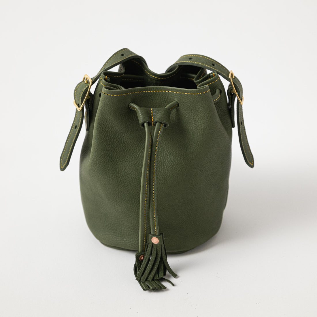 Italian Green Bucket Bag