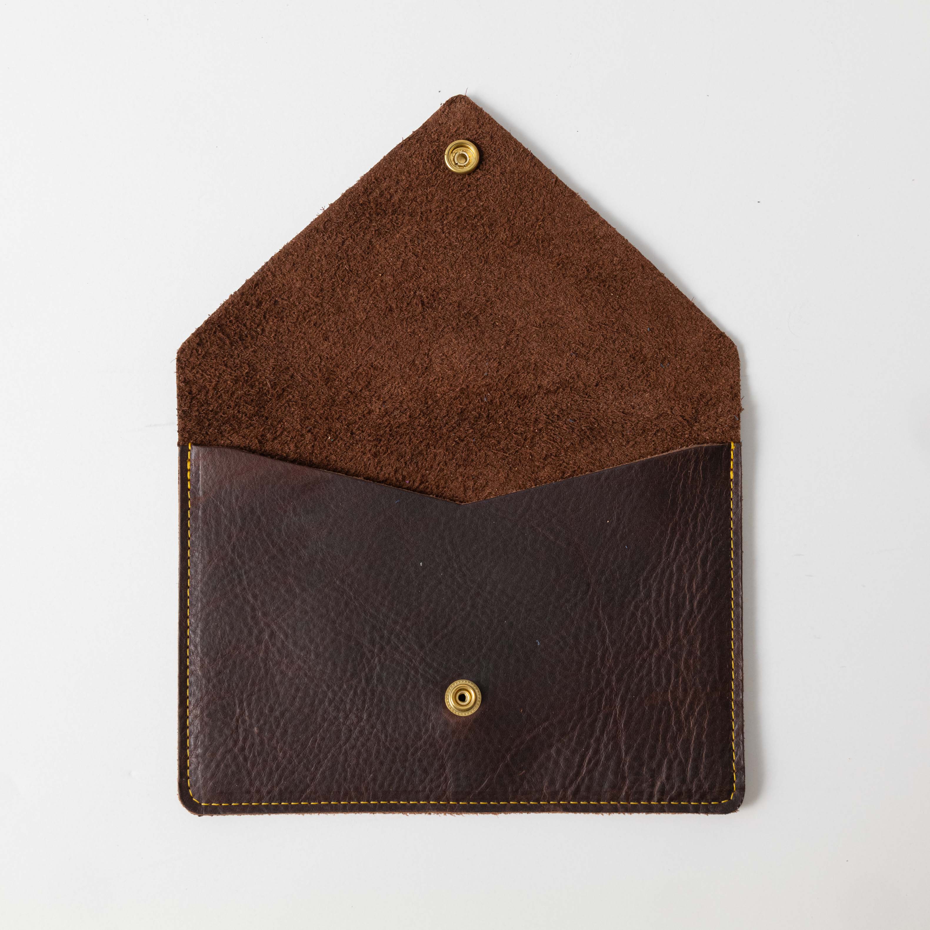 Hickory Leather Clutch