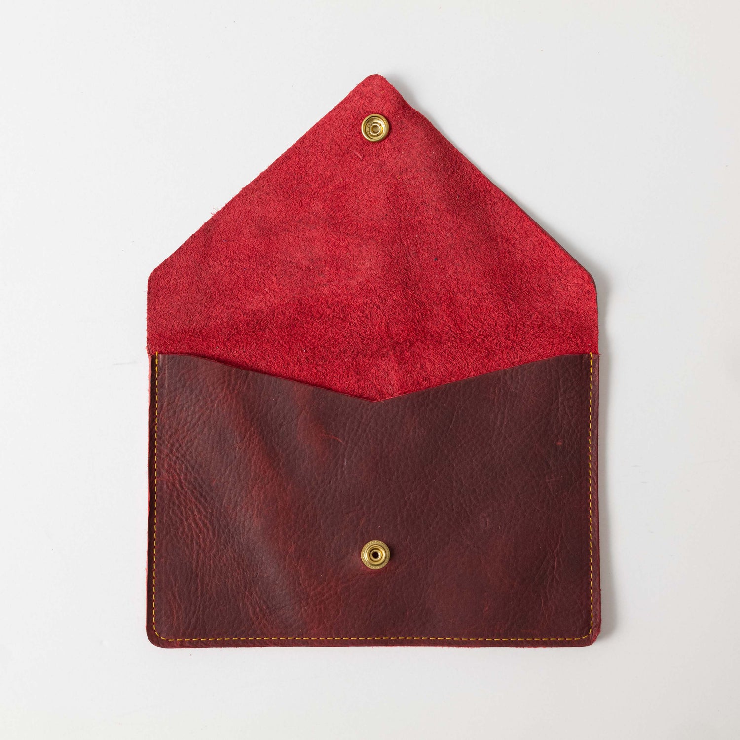 Red Kodiak Leather Clutch