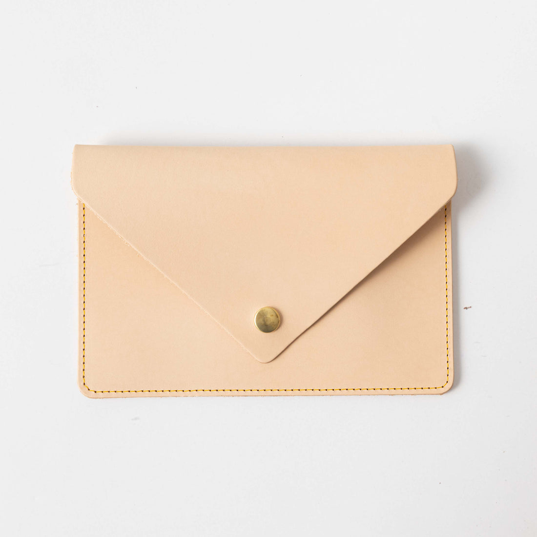 No. 125 Small Leather Clutch, Tan Full-Grain Vegetable Tanned Leather –  Billykirk