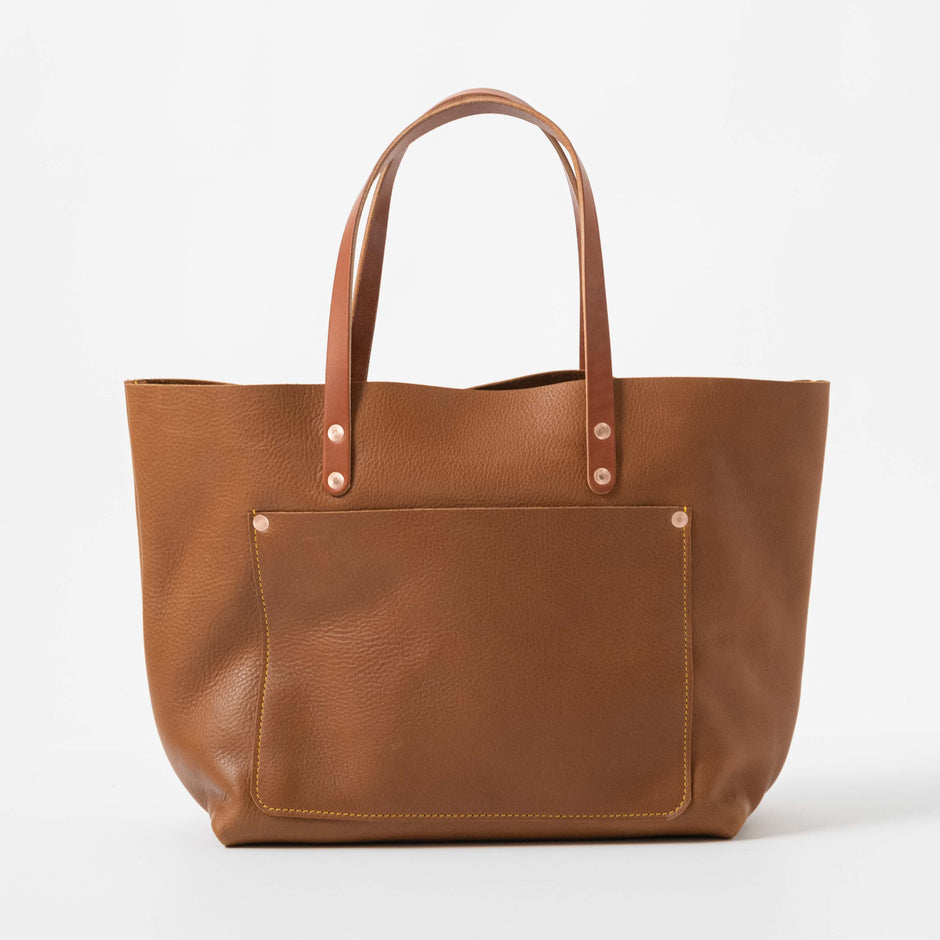 Market Tote Bags | Large Leather Tote Bags made in the USA by KMM & Co ...