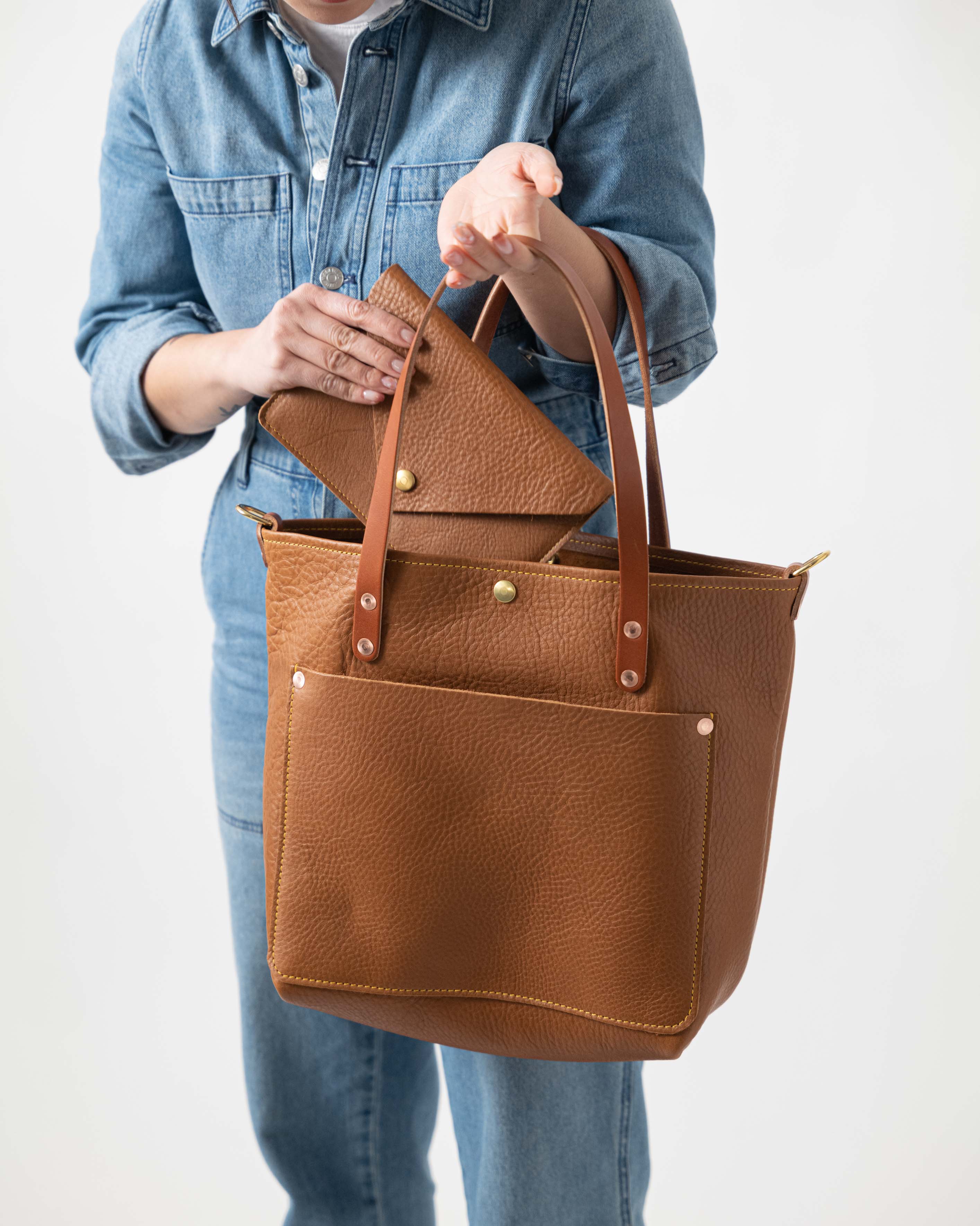 Cognac Cypress Travel Tote